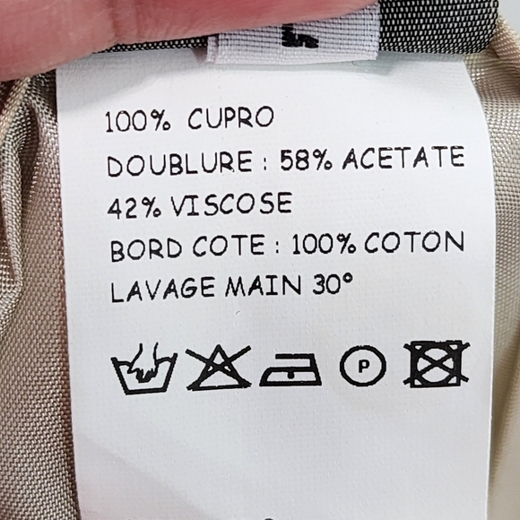 Lilith Women's Cupro Lace Applique Midi Skirt Tan Large - Picture 7 of 7